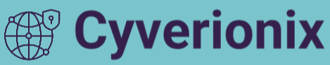 Cyverionix logo on a teal background