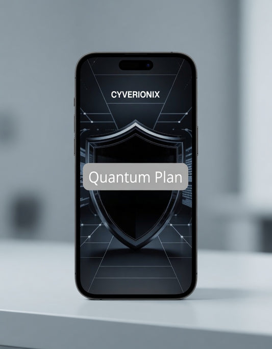 quantum plan on phone screen soft lighting 