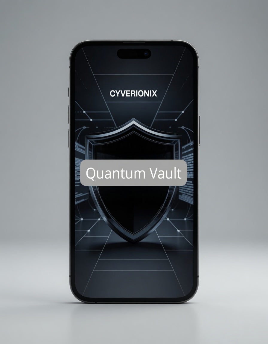 quantum vault phone screen soft lighting